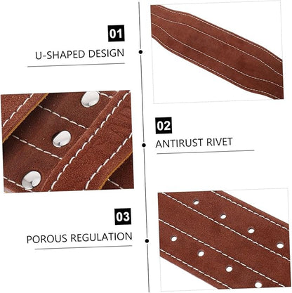 Fitness Waist Belt for Weightlifting Protective Sports Strap for Heavy Training Lumbar Support for Men and Women Brown Xl Waist