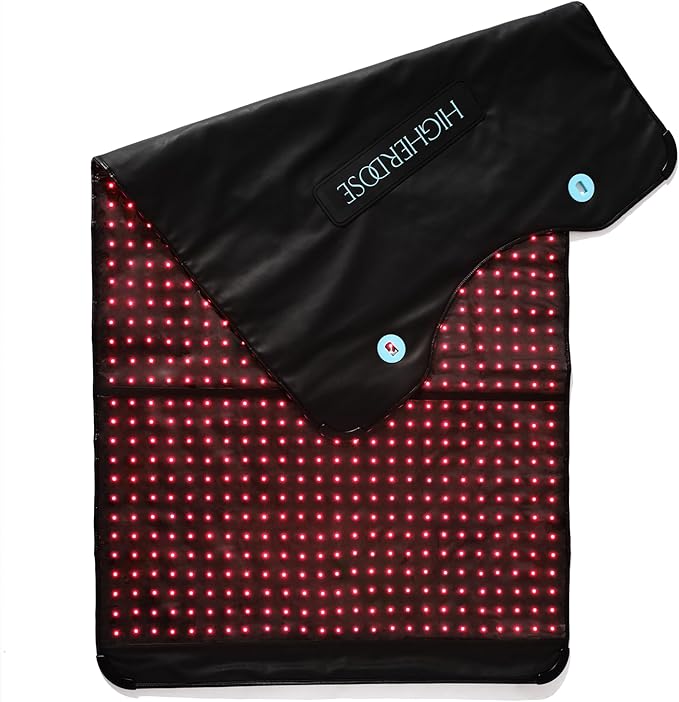 HigherDOSE Full Body Red Light Therapy Mat - Infrared Red Light Therapy Pad with 1,000 LEDs (660nm + 850nm) for Circulation, Recovery, Skin, Energy, Mood & At-Home Redlight Therapy for Body