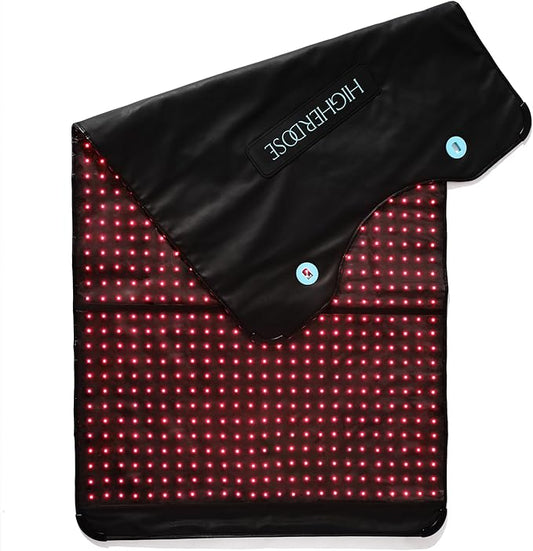 HigherDOSE Full Body Red Light Therapy Mat - Infrared Red Light Therapy Pad with 1,000 LEDs (660nm + 850nm) for Circulation, Recovery, Skin, Energy, Mood & At-Home Redlight Therapy for Body