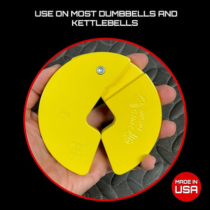Micro Gainz Dumbbell Fractional 1.25lb Weight Plate, Ideal for Micro Loading, (Choose Color) 4 Piece Fractional Weight Plates, Designed for Dumbbell Training, Made In USA