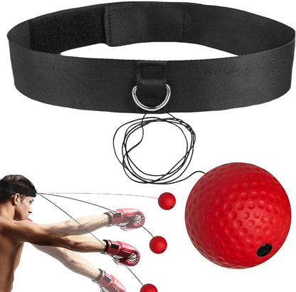 Boxing Training Reflex Balls - Boxing Reaction Ball | Head Punching Ball | Child Adults React Reflex Ball for Boxing Training | Workout Equipment Beginners Fitness Reflex Ball for Traveling, Gym