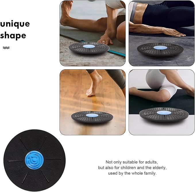 Fitness Wobble Board Balance Trainer Step Surface with Maze Pattern for Yoga Training Home Workouts Core Stability and Balance Exercises