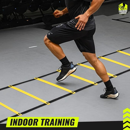 Teenitor Agility Ladder Speed Ladder Training Ladder for Soccer, Speed, Football Fitness Feet Training Carry Bag Agility Training Equipment 13 rungs, 23 feet