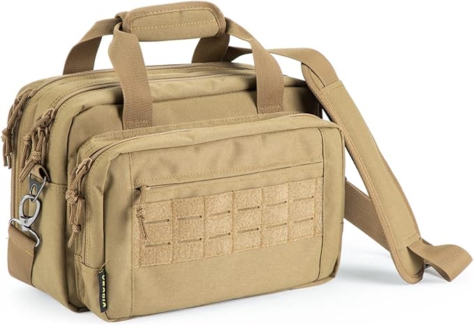 VEAGIA Range Bag,Pistol Case,Gun Range Bags For Handguns And Ammo Pouch 2 Pistols Soft Carrying Shooting Bag