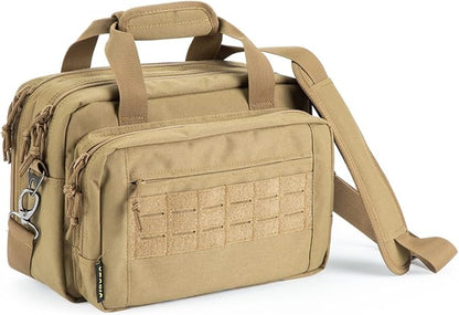 VEAGIA Range Bag,Pistol Case,Gun Range Bags For Handguns And Ammo Pouch 2 Pistols Soft Carrying Shooting Bag