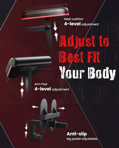 Sportsroyals Home Gym, Multifunctional Gym Equipment, Workout Equipment with 150LBS Weight Stack, for Leg Press, LAT Pull Down, Chest Presses