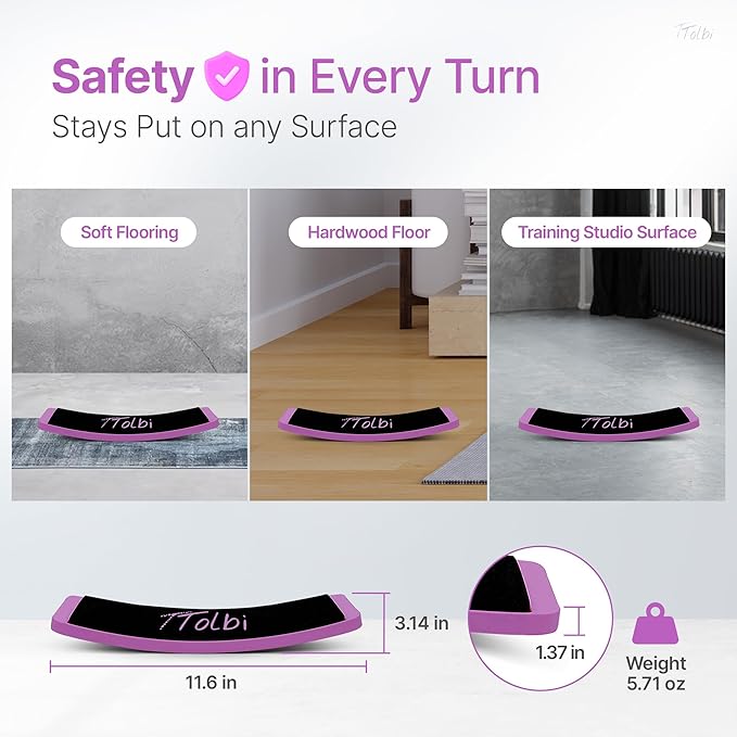 Premium Turn Board for Dancers & Skaters – Improve Turning, Balance & Spins Technique | Ballet, Ice Skating & Dance Training Equipment