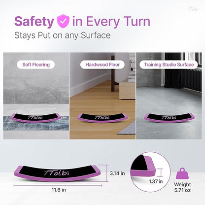 Premium Turn Board for Dancers & Skaters – Improve Turning, Balance & Spins Technique | Ballet, Ice Skating & Dance Training Equipment