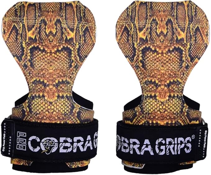 Cobra Grips PRO Weight Lifting Gloves Heavy Duty Straps Alternative with Power Lifting Hooks Padded Wrist Support for Deadlifts & Bodybuilding