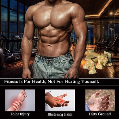 Tiger Power,Wood Pushup Bars Non-Slip Base Exercise Home.