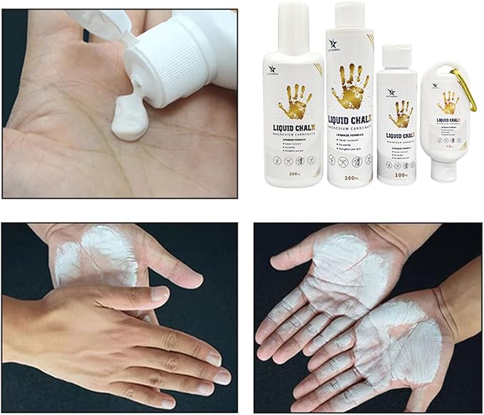 Liquid Gym Chalk Sweat Strong Grip Quick Drying Hand Grip Chalk for Gymnastics, Rock Climbing, Powerlifting Liquid Magnesiums Powder