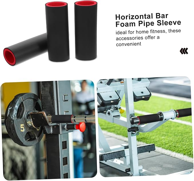 3 Pcs Foam Protector Sleeve for Pull-Up Bars Anti-Slip Gym Training Equipment Sturdy Barbell Cover for Home Fitness Suitable for Squats and Chin-ups