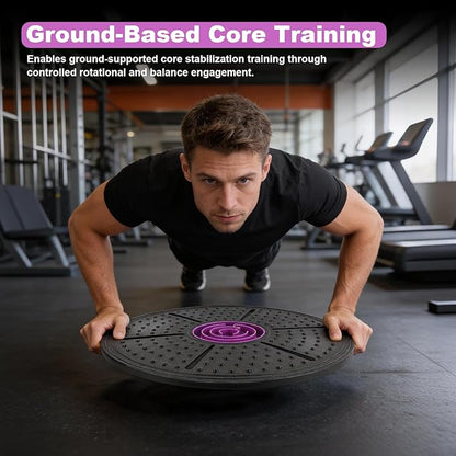 Labyrinth Balance Board, Yoga Balance Board with Maze, 14.6inch Plastic Wobble Stability Board Core Strength Fitness Disc for Home Gym Workout 150KG Load