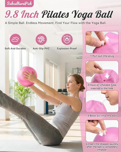 Pilates Ring, Silicone Magic Pilates Rings, Lightweight & Durable Flexible Fitness Circle Exercise Equipment for Toning Arms, Thighs,Legs, Core,Yoga & Physical Therapy