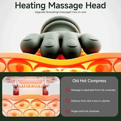 Shoulder Hand Neck Massager Fingers with Heat Simulated Human Hand Design Masajeador De Espalda Y Cuello for Pain Relief Deep Tissue and Back Pain Relief-Green