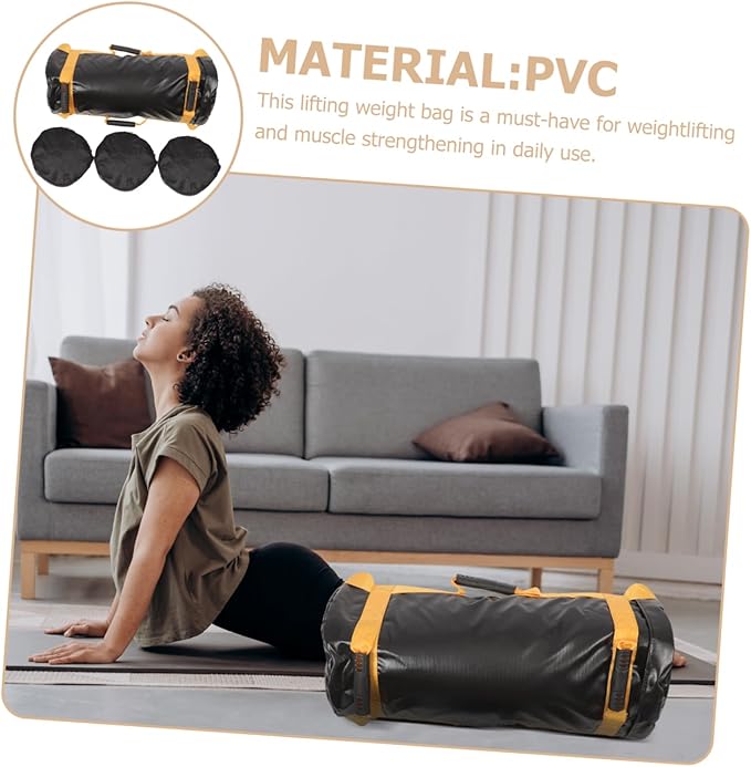 TOYANDONA Portable Weight Lifting Bag for Men PVC Strength Training Sandbag for Muscle Building Versatile Workout Weight Bag for Fitness and Exercises