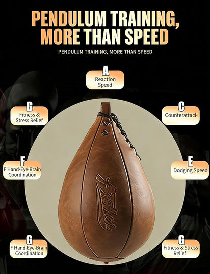 Boxing Speed Punching Bag MMA Training Speed Ball Hanging Swivel Reflex Bag Equipment Workout Kicking Martial Arts Home Gym Exercise Speedball
