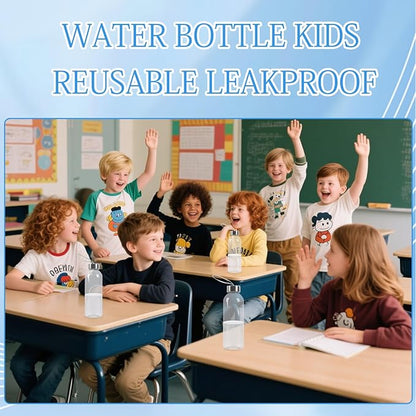 16 Pcs 17 oz Plastic Water Bottles Bulk, Sports Drink Bottles with Handle Strap, Reusable and Leakproof for Adults Travel, Cycling, Camping, Hiking, Gym, Fitness