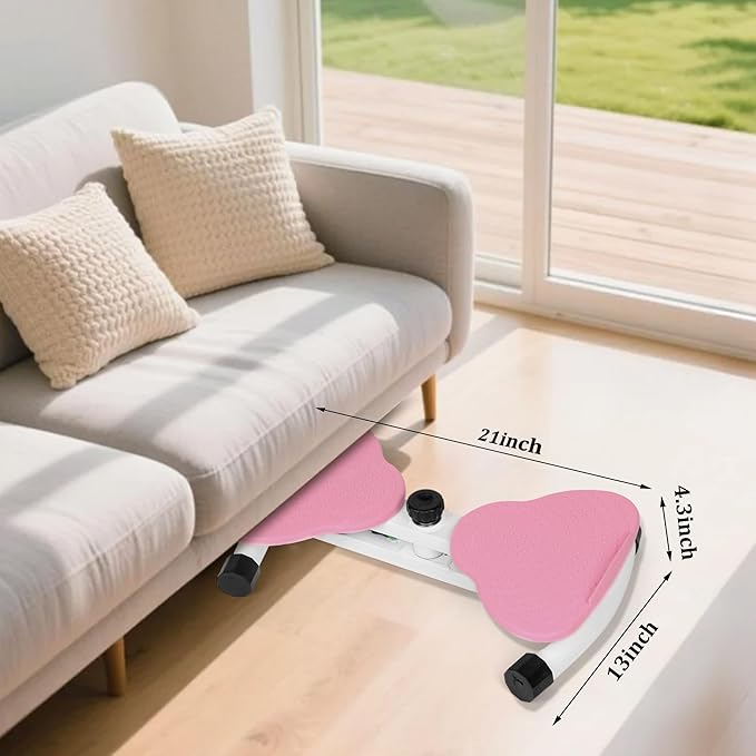 Waist Twister Machine Exercise, Ab Twister Board for Slim Waist and Core Ab Exercise, Noiseless Ab Machine with 300 lbs Weight Capacity, Home Gym Workout Equipment for Women Men