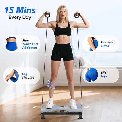 Waist Twist Machine, Twist Machine Exercise with 300 Lbs Weight Capacity, Ab Twist Board for Slim Waist and Core Ab Exercise,Noiseless Home Gym Equipment for Women Men