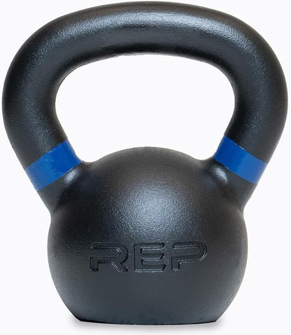 REP Fitness Single Kettlebells 5lb to 50lb Weight Range, Cast Iron, Strength Training, Power Workout Equipment, Home Gym, Free Weights, Dumbbell Alternative, Exercise, Men, Women