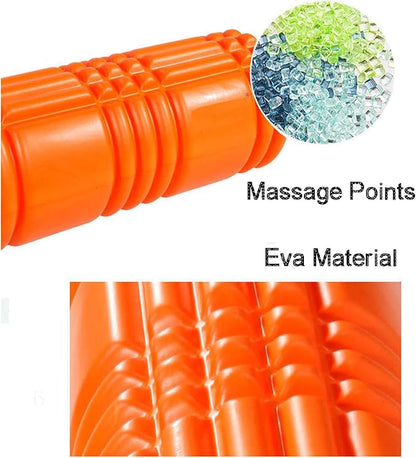 Textured Foam Roller,High Density Fitness Exercise Foam Roller for Deep Tissue Muscle Massage(Color3)