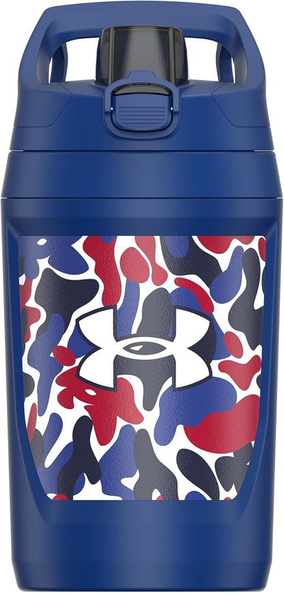 Under Armour 32 oz Insulated Water Bottles - Sports Water Jug with Fence Hook, Leak Resistant for Baseball, Football & More, 32 oz Insulated, Royal Hypercamo