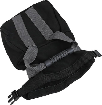 Adjustable Canvas Kettlebell Sandbag with Ergonomic Handle,for Fitness Strength Training Yoga Home Gym Workouts Supports 0-35 lb