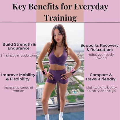 AMOYOU Wrist & Ankle Weights for Women – 2 lb Ankle Weights (Set of 2, 1 lb Each) | Arm Weights for Women | Leg Weights for Walking, Yoga, Cardio & Strength Training