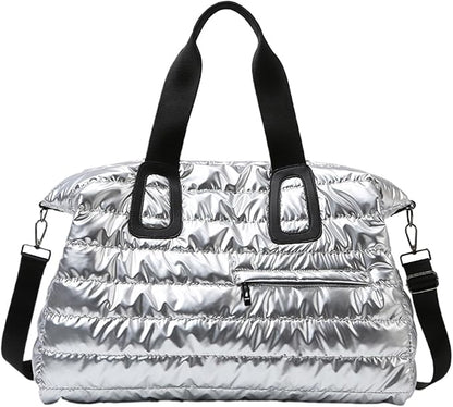 Gym B'ag, Waterproof Fabric, 52x35x22cm, Travel Duffle Holdall With Padded Shoulder Strap, Sports Gym B'ag With Wet Pocket, Spacious Design, For Outdoor, Travel, Workout, Fitness, Swimming, Yoga