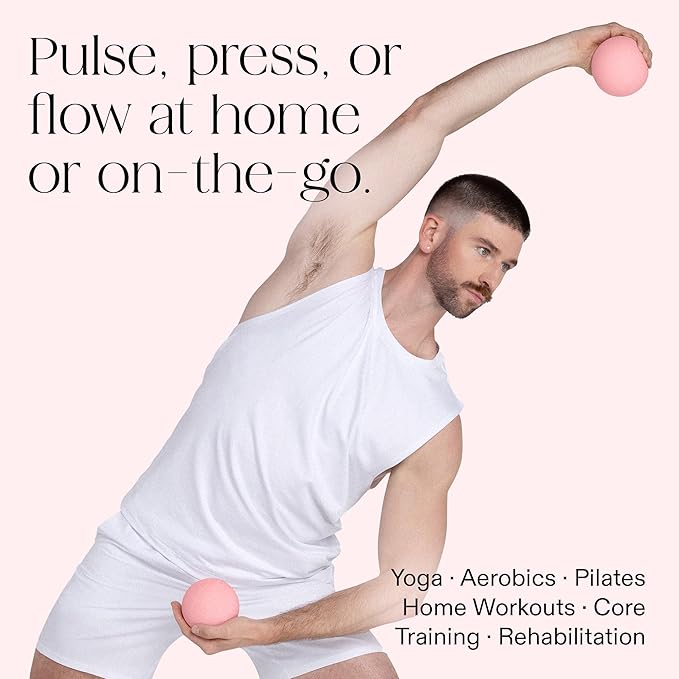 Bala Power Ball, Weighted Toning Exercise Ball for Pilates, Yoga, Home Fitness & More - Workout Ball for Strength & Core Training, Aerobics & Working Out to Improve Balance & Sculpt