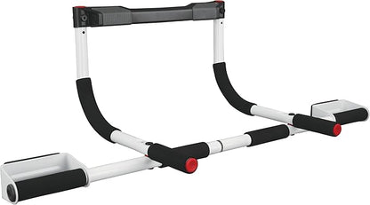 Perfect Fitness Men's Perfect Multifunctional Multi Pro, Strength Training, Pull Up Bar, Fitness Equipment for Home Gym, White, One Size