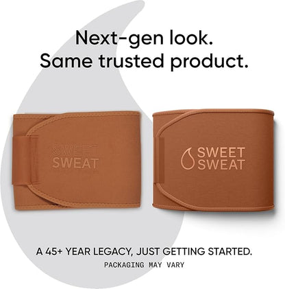 Sweet Sweat Waist Trimmer Toned Series - Premium Sweat Enhancing Fitness Belt for Women & Men - 5 Adjustable Sizes