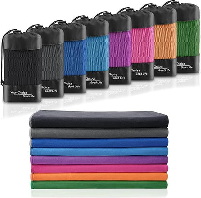 Your Choice Quick Dry Towel - Super Absorbent Microfiber for Gym, Travel, Camping | Ultra Compact & Lightweight