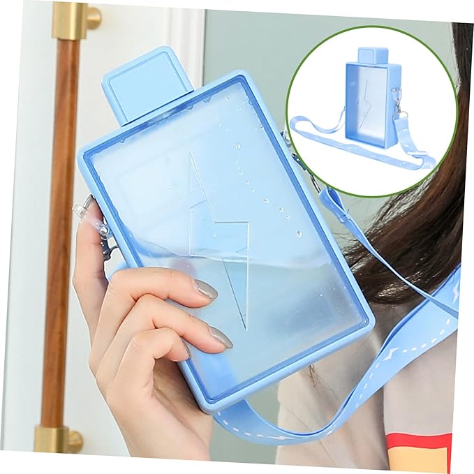 Portable Gym Water Bottle Durable Sipping Bottle for Sports Convenient Design with Crossbody Strap for Fitness and Outdoor Activities Stylish Ice
