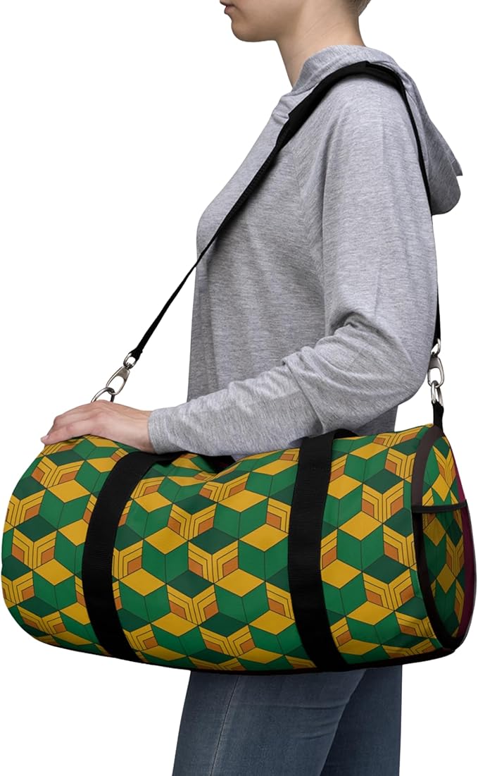 Anime Gym Bag for Women Men - Large Capacity Waterproof Workout Fitness Travel Sports Bags Fashion Street Camping ExpandaCLe Carry On Duffle Bag For Couple (Gyuu) PTY