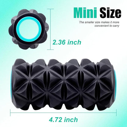 5 Pack Back Roller- Yoga Wheel for Back Pain Reliefn & Stretching, Back Wheel for Deep Tissue Massage, Foam Roller for Physical Therapy & Exercise
