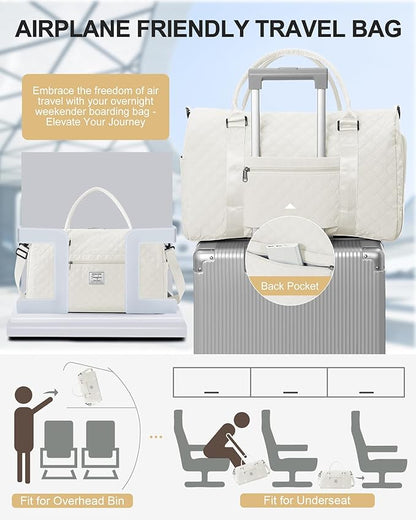 Gym Bag Womens,Travel Duffel Carry on Bag Sport Tote Bag Weekend Overnight Bag