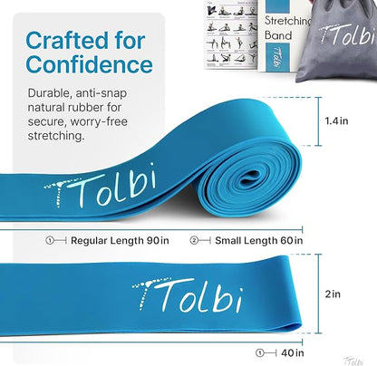 Premium Stretch Bands for Dancers – Improve Stretching & Flexibility with Ballet Stretching Band, Perfect Dance Equipment for Splits & Strength – Ideal Gifts for Dancers & Ballet Training
