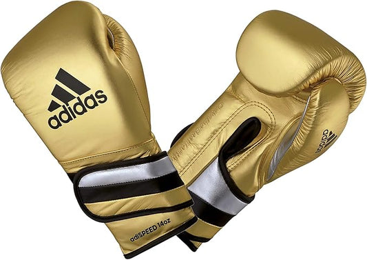 adidas Adi-Speed 501 Pro Kickboxing & Boxing Gloves for Men & Women – Leather Training Gloves for Heavy Bag, Sparring & Fitness