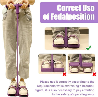 21 Fitness Resistance Bands-8 Tube Pedal Ankle Puller, Foot Pedal Resistance Band, Sit Up Exercise Equipment for Women Men Home Workouts, Yoga, and Resistance Training