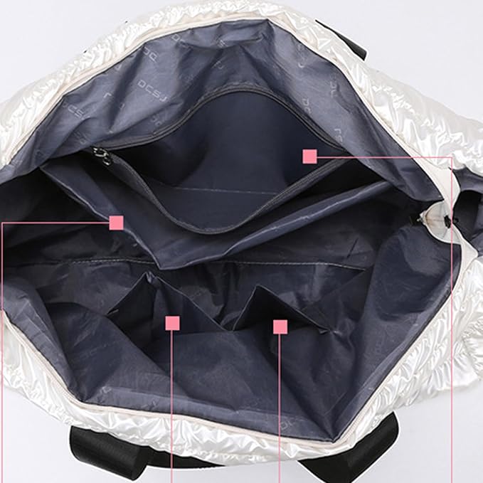 Gym B'ag, Waterproof Fabric, 52x35x22cm, Travel Duffle Holdall With Padded Shoulder Strap, Sports Gym B'ag With Wet Pocket, Spacious Design, For Outdoor, Travel, Workout, Fitness, Swimming, Yoga