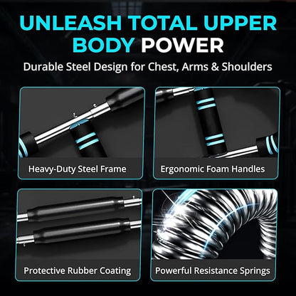 Heavy-Duty Arm Trainer for Men, 60–120 lbs – 2025 Upgraded Twister Bar for Chest & Arm Power Training