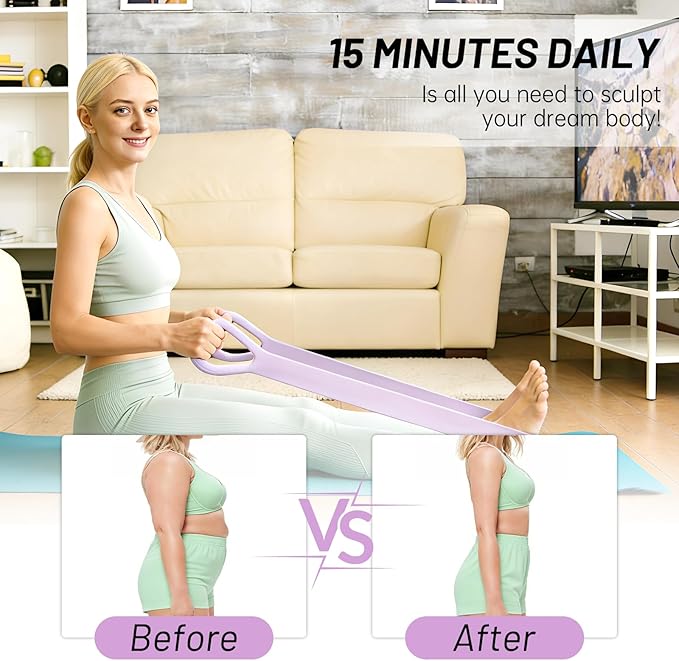 Figure 8 Exercise Bands,8 Shaped Resistance Band,Set of 3 Resistance Bands for Arms with Handles for Working Out,Arm,Back,Leg,Shoulder Training Elastic Ropes,Therapy, Pilates, Home Workout Equipment
