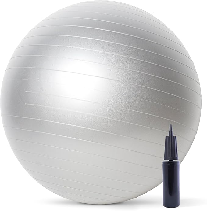 Cap Barbell Fitness Stability Exercise Ball, 65cm | Multiple Colors
