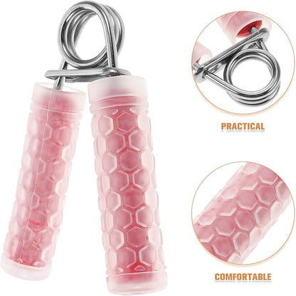 Grip Strength Trainer Hand Workout Grip Exerciser with Finger Extension for Forearm Training Red Crystal Massage for Men Fitness