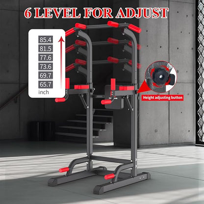 K KiNGKANG Power Tower Dip Station, Multi-Function Assistive Trainer Pull Up for Home Gym Muscle Building and Beginner Exercises,Load 450LBS