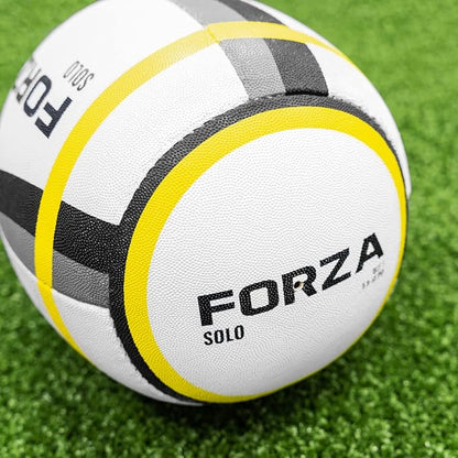 FORZA Rebounder Rugby Ball - Size 3, 4 & 5 Rugby Balls | Improve Reaction Times, Reflexes & Passing Accuracy | Half Rugby Ball | Rugby Training Equipment