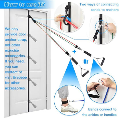 Brebebe Door Anchor Strap for Resistance Bands…