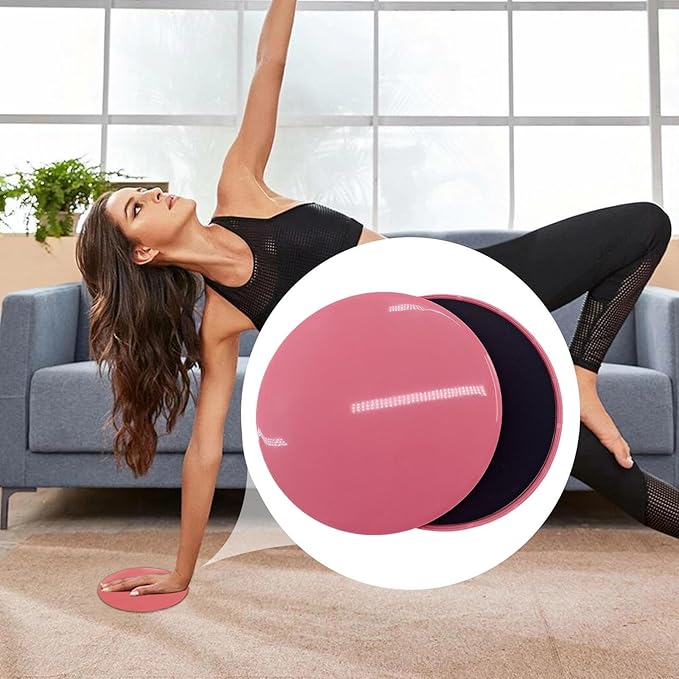 Fitness Sliders: Two-Side Sliding Discs for Home Gym and Core Workouts with Anti-Slip PP EVA Construction | Durable and Yoga Sliders